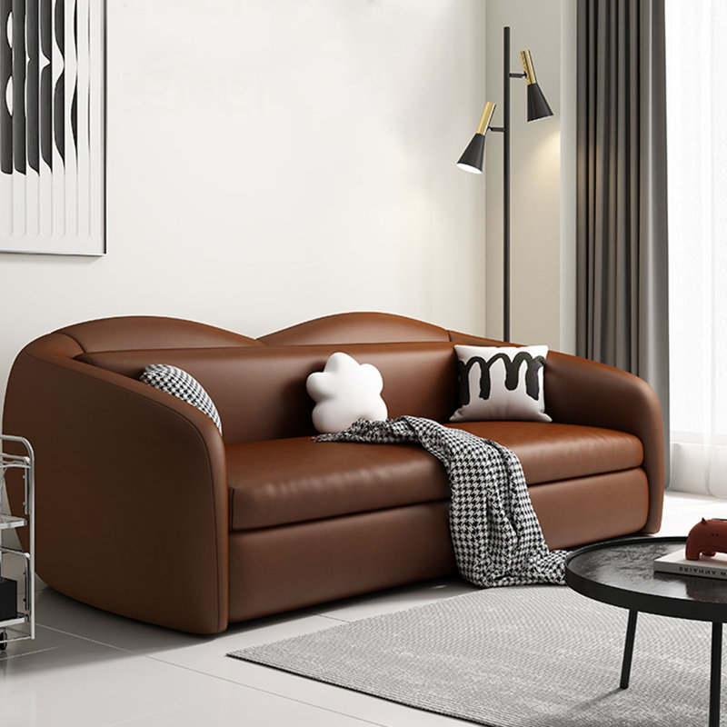 Mont Bike Solutions Loveseat Dark Brown Faux leather Sleeper sofa Wayfair